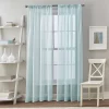 CHF Cape Sheer 84" Window Curtain -Greenland Home Fashions Shop 3706529 Aqua