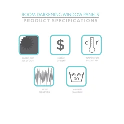 Lush Décor Lush Decor 2-pack Floral Paisley Room Darkening Window Curtains -Greenland Home Fashions Shop 3797916 ALT5