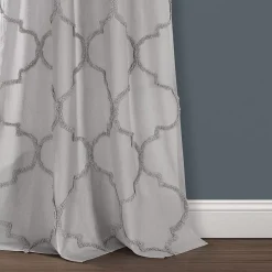 Lush Décor Lush Decor 2-pack Avon Chenille Trellis Window Curtains -Greenland Home Fashions Shop 3797924 ALT2