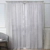 Nicole Miller NY 2-pack New York Belfry Sheer Window Curtains -Greenland Home Fashions Shop 3798378 Silver