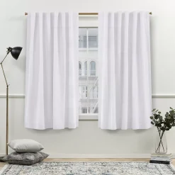 Nicole Miller NY 2-pack New York Faux Linen Slub Textured Window Curtains -Greenland Home Fashions Shop 3798387 ALT12
