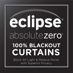 Eclipse 2-Pack Absolute Zero Ryker 100% Blackout Window Curtains -Greenland Home Fashions Shop 3822847 ALT7