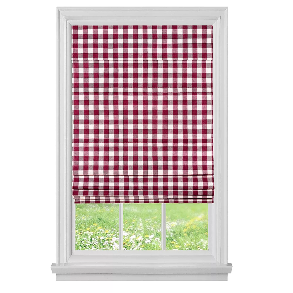Achim Cordless Buffalo Check Roman Window Shade 4 Achim Cordless Buffalo Check Roman Window Shade - Image 2