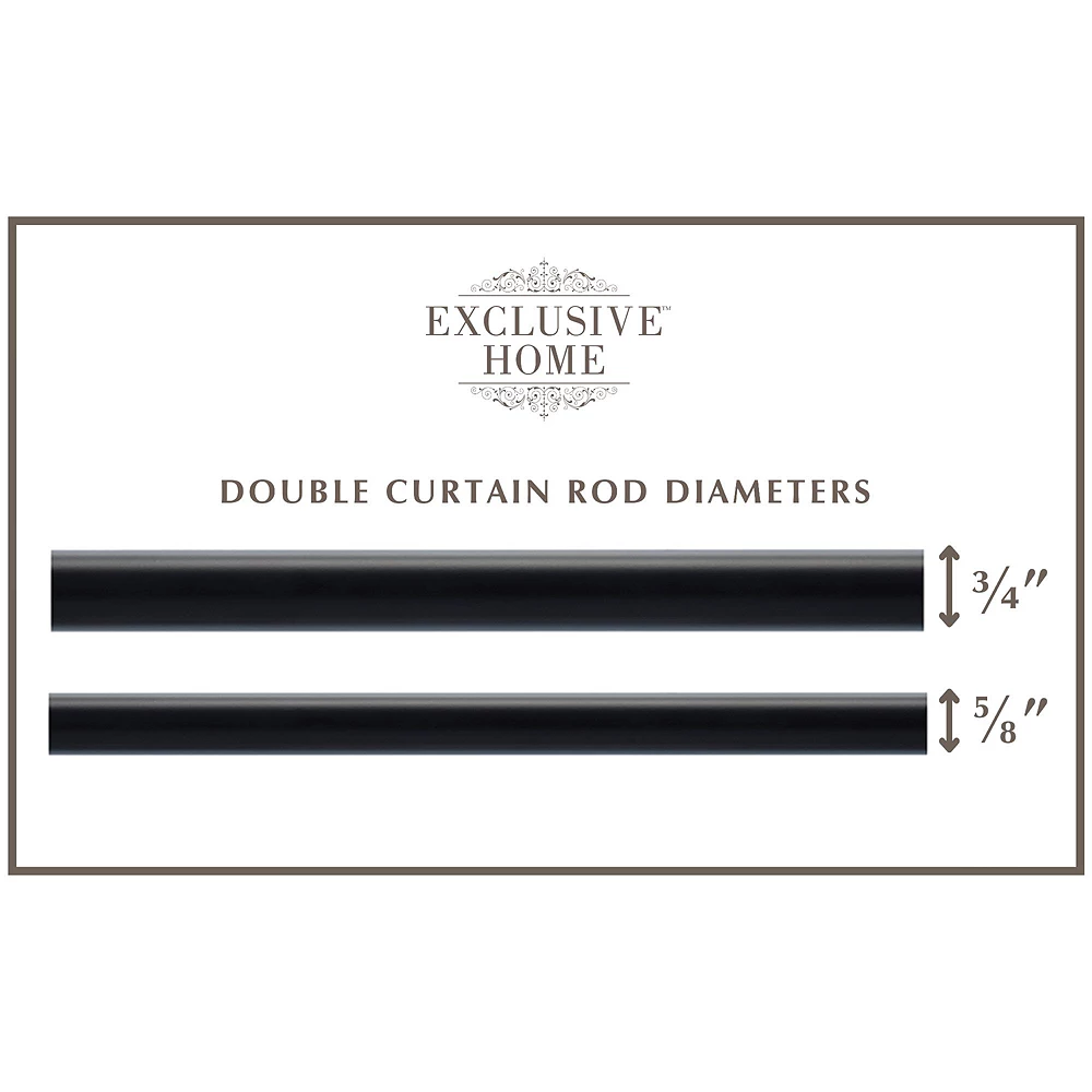 Exclusive Home Prism Double Curtain Rod 5 Exclusive Home Prism Double Curtain Rod - Image 3
