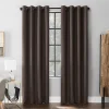 Scott Living 1-panel Mateo Total Blackout Velvet Geometric Grommet Window Curtain -Greenland Home Fashions Shop 3847740 Walnut