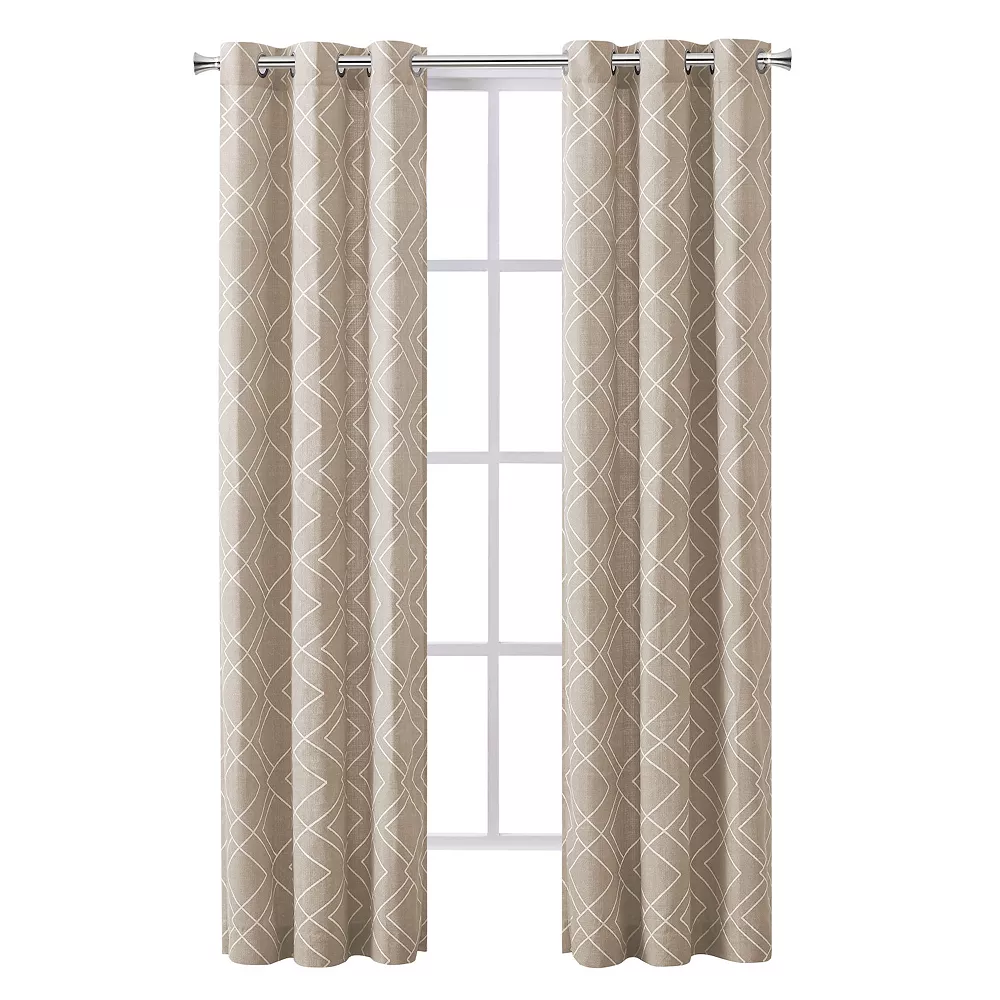 The Big One® 2-pack Drew Geo Decorative Window Curtains 3 The Big One® 2-pack Drew Geo Decorative Window Curtains