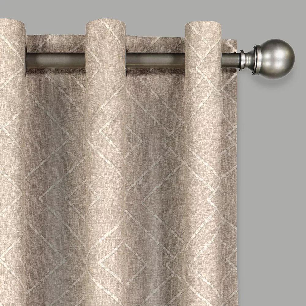 The Big One® 2-pack Drew Geo Decorative Window Curtains 4 The Big One® 2-pack Drew Geo Decorative Window Curtains - Image 2