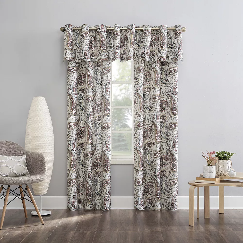 The Big One® Emporia Paisley Grommet Curtain Valance 4 The Big One® Emporia Paisley Grommet Curtain Valance - Image 2