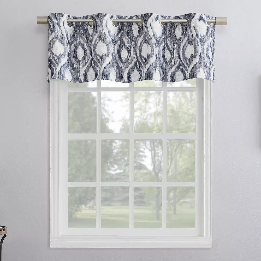 The Big One® Illona Ikat Ogee Grommet Curtain Valance 3 The Big One® Illona Ikat Ogee Grommet Curtain Valance