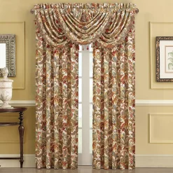 Five Queens Court August Multi Window Waterfall Valance -Greenland Home Fashions Shop 3903234 ALT