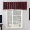 Sun Zero Evelina Faux Dupioni Silk Back Tab 100% Blackout Window Valance -Greenland Home Fashions Shop 3933483 Bordeaux