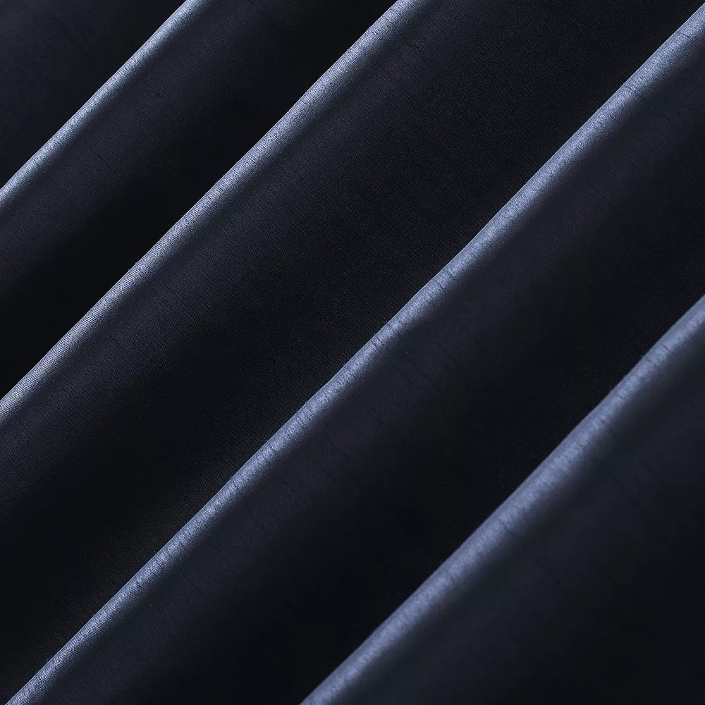 Sun Zero Evelina 100% Blackout Faux Dupioni Silk Back Tab Window Curtain 6 Sun Zero Evelina 100% Blackout Faux Dupioni Silk Back Tab Window Curtain - Image 4