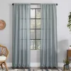 Clean Window Crushed Texture Anti-Dust Sheer Window Curtain -Greenland Home Fashions Shop 3940390 Dusty Blue