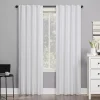 Sun Zero Cyrus Thermal 100% Blackout Back Tab Window Curtain -Greenland Home Fashions Shop 3949924 White