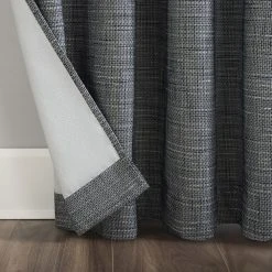 Sun Zero Kline 100% Blackout Thermal Burlap Weave Grommet Window Curtain 12 Sun Zero Kline 100% Blackout Thermal Burlap Weave Grommet Window Curtain -Greenland Home Fashions Shop 3949926 ALT4
