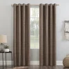 Sun Zero Kline 100% Blackout Thermal Burlap Weave Grommet Window Curtain 2 Sun Zero Kline 100% Blackout Thermal Burlap Weave Grommet Window Curtain -Greenland Home Fashions Shop 3949926 Russet