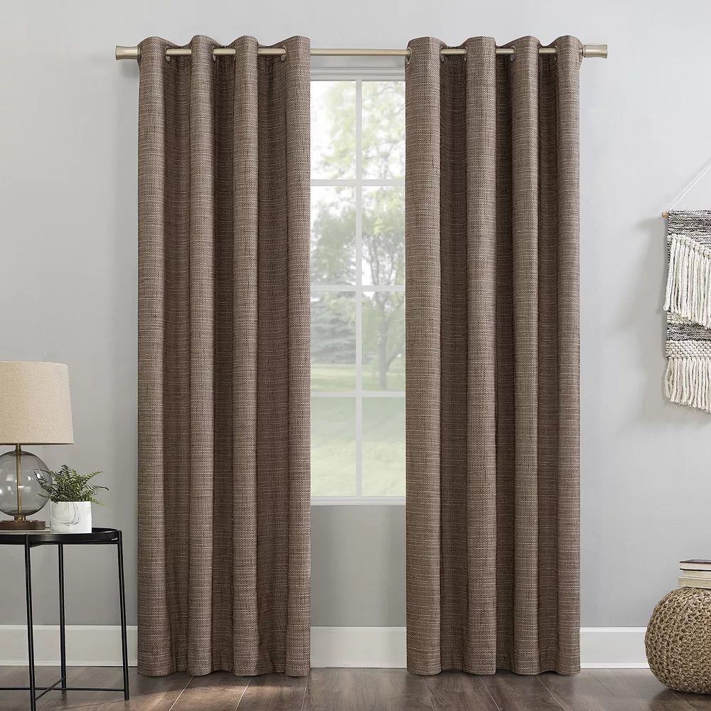 Sun Zero Kline 100% Blackout Thermal Burlap Weave Grommet Window Curtain 3 Sun Zero Kline 100% Blackout Thermal Burlap Weave Grommet Window Curtain