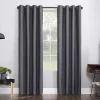 Sun Zero 1-panel Noir Dimensional Thermal Extreme 100% Blackout Grommet Window Curtain 2 Sun Zero 1-panel Noir Dimensional Thermal Extreme 100% Blackout Grommet Window Curtain -Greenland Home Fashions Shop 3949982 Charcoal