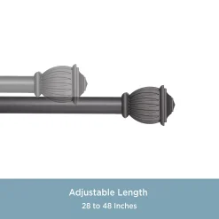 Kenney Beckett Decorative Window Curtain Rod 10 Kenney Beckett Decorative Window Curtain Rod -Greenland Home Fashions Shop 3950303 ALT4