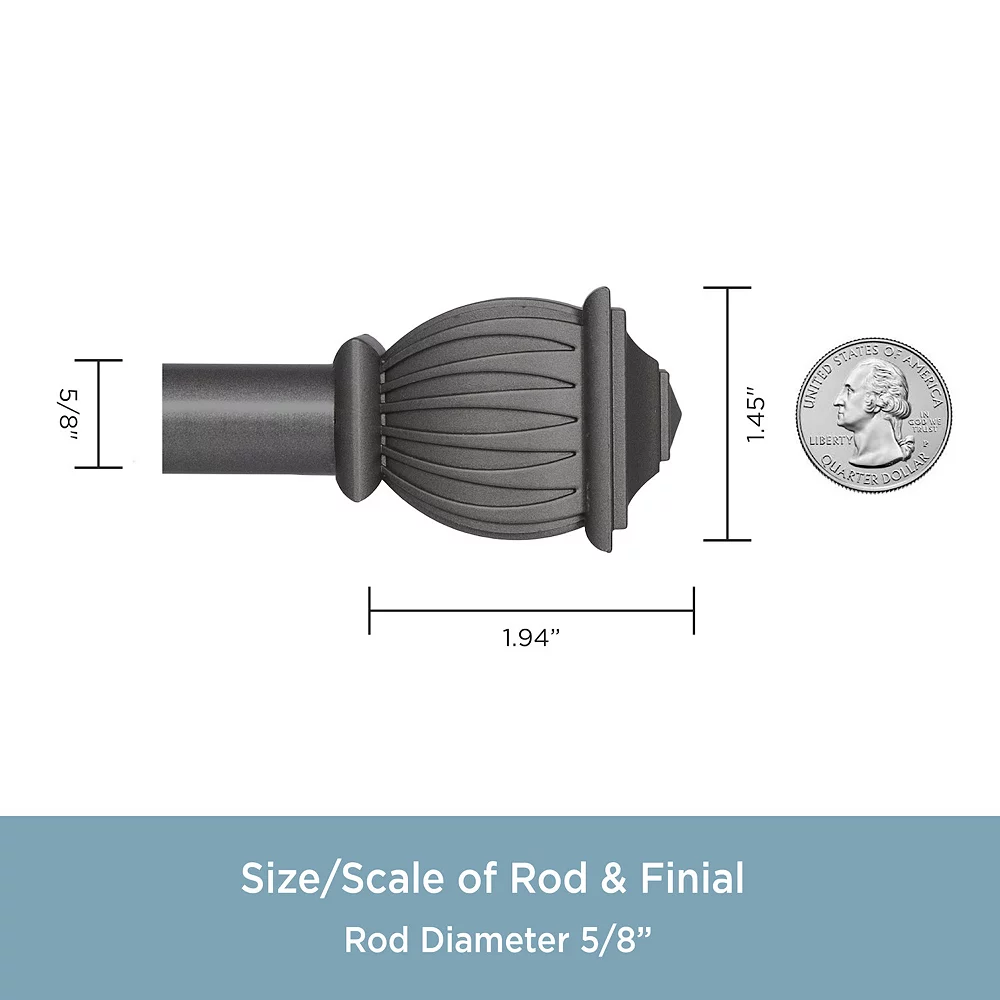 Kenney Beckett Decorative Window Curtain Rod 8 Kenney Beckett Decorative Window Curtain Rod - Image 6
