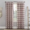 No. 918 Blair Farmhouse Plaid Semi-Sheer Tab Top Window Curtain -Greenland Home Fashions Shop 3952446 Red