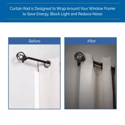 Sun Zero Cage 3/4" Decorative Room Darkening Curtain Rod -Greenland Home Fashions Shop 3955589 ALT2