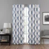 Eclipse Draftstopper Summit Geo Window Curtain -Greenland Home Fashions Shop 3956492 Blue