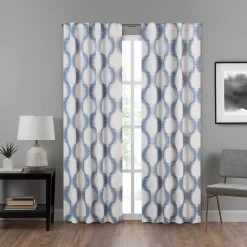 Eclipse Draftstopper Summit Geo Window Curtain