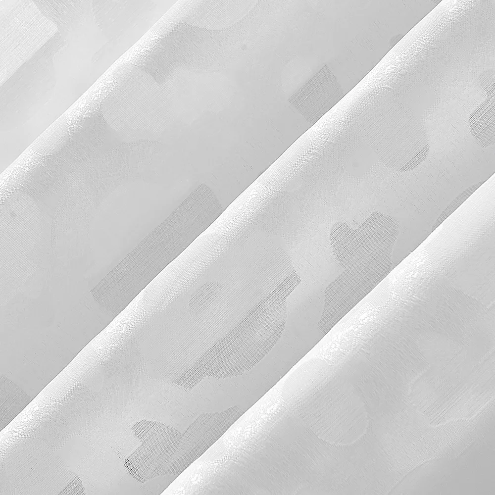 No. 918 Yvette Trellis Jacquard Sheer Rod Pocket Window Curtain 5 No. 918 Yvette Trellis Jacquard Sheer Rod Pocket Window Curtain - Image 3