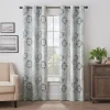 Eclipse Martina Medallion Absolute Zero 100% Blackout Window Curtain -Greenland Home Fashions Shop 3957952 Blue