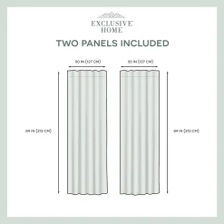 Nicole Miller NY 2-pack Textured Matelasse Hidden Tab Top Window Curtains -Greenland Home Fashions Shop 3962056 ALT5