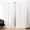 Nicole Miller NY 2-pack Textured Matelasse Hidden Tab Top Window Curtains -Greenland Home Fashions Shop 3962056 Snowflake