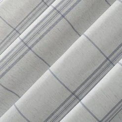 No. 918 Castille Farmhouse Plaid Linen Semi-Sheer Rod Pocket Curtain Panel -Greenland Home Fashions Shop 3964938 ALT2