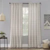 No. 918 Castille Farmhouse Plaid Linen Semi-Sheer Rod Pocket Curtain Panel 1 No. 918 Castille Farmhouse Plaid Linen Semi-Sheer Rod Pocket Curtain Panel -Greenland Home Fashions Shop 3964938 Blush