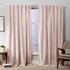 Exclusive Home 2-pack Velvet Heavyweight Hidden Tab Top Window Curtains -Greenland Home Fashions Shop 3977356 Blush