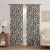 Waverly Stencil Vine Window Curtain -Greenland Home Fashions Shop 3985220 Black