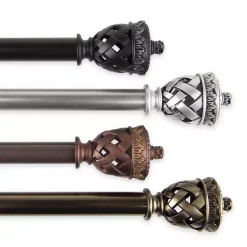 Rod Desyne 13/16" Arielle Curtain Rod 5 Rod Desyne 13/16" Arielle Curtain Rod -Greenland Home Fashions Shop 3986569 ALT