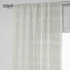 EFF 1-panel Polaris Patterned Linen Sheer Window Curtain -Greenland Home Fashions Shop 3986645 ALT4