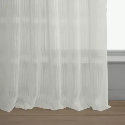 EFF 1-panel Polaris Patterned Linen Sheer Window Curtain -Greenland Home Fashions Shop 3986645 ALT5