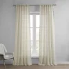 EFF 1-panel Polaris Patterned Linen Sheer Window Curtain -Greenland Home Fashions Shop 3986645 Polaris Tan