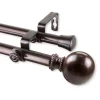 Rod Desyne 13/16" Jordana Double Curtain Rod -Greenland Home Fashions Shop 3986646 Cocoa