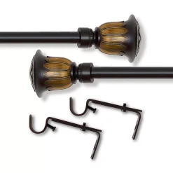 Achim Buono II Rod & Finial Medici -Greenland Home Fashions Shop 3990581 ALT3