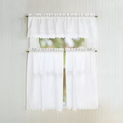 CHF Penny Eyelet Tailored Window Valance -Greenland Home Fashions Shop 3991205 ALT2