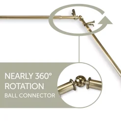 Rod Desyne 13/16" Twist Double Corner Curtain Rod -Greenland Home Fashions Shop 3994554 ALT2