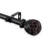 Rod Desyne Rod Desyne 1" Lanette Curtain Rod -Greenland Home Fashions Shop 3994596 Black