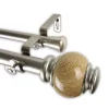 Rod Desyne 1" Marble Double Curtain Rod -Greenland Home Fashions Shop 3998839 Grey