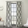 EFF Mecca Grommet Printed Cotton Window Curtain 1 EFF Mecca Grommet Printed Cotton Window Curtain -Greenland Home Fashions Shop 3999151 Mecca Steel