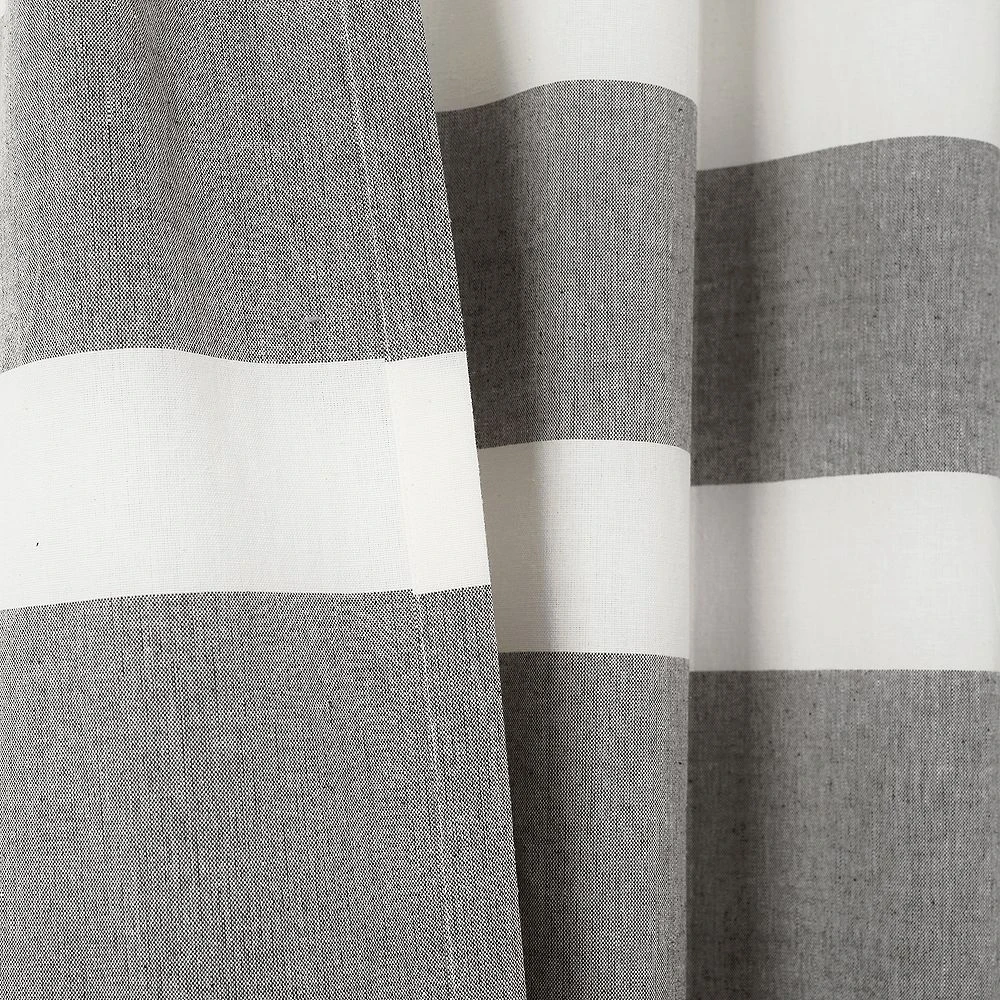 Lush Décor Lush Decor 2-pack Cape Cod Stripe Yarn Dyed Cotton Window Curtains 7 Lush Décor Lush Decor 2-pack Cape Cod Stripe Yarn Dyed Cotton Window Curtains - Image 5