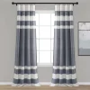 Lush Décor Lush Decor 2-pack Cape Cod Stripe Yarn Dyed Cotton Window Curtains -Greenland Home Fashions Shop 3999883 Navy