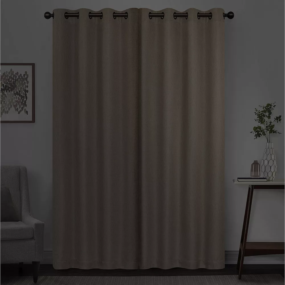 Eclipse Kira Herringbone Absolute Zero 100% Blackout Window Curtain 4 Eclipse Kira Herringbone Absolute Zero 100% Blackout Window Curtain - Image 2